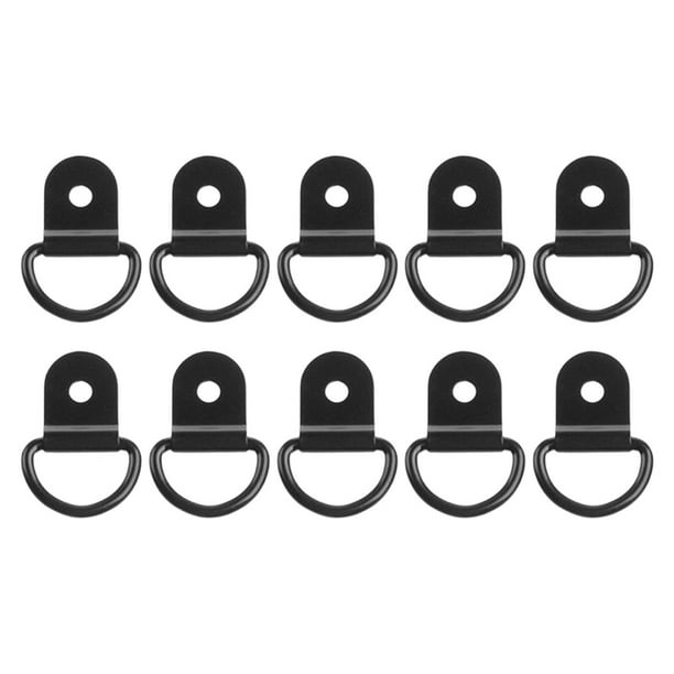 10 piezas de anclajes de amarre, accesorios de gancho de tracción, anillo de amarre negro para RV 55 mm