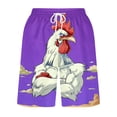 thumbnail image 4 of Dovford Men's Novelty Rooster Print Beach Shorts Quick Dry Swimwear Holiday Party Sports Running Swim Board Shorts Bathing Suits, 4 of 5