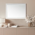 thumbnail image 6 of Altair 48" Rectangular Bathroom Wood Framed Wall Mirror in White, 6 of 9