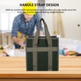 thumbnail image 3 of yeacher Heavy-Duty Green Canvas Tool Bag with Reinforced Handles, Large Capacity, Model 084-4, Durable and Scratch-Resistant Design, 3 of 6