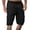 Black, variant on Vivianyo HD Men's Casual Pocket Shorts Big Mens And Tall Men Casual Solid Knee Length Cargo Multi Pockets Fashion Short Pants