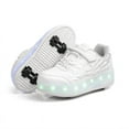 thumbnail image 3 of Kids Roller Skates Light up Shoes with Wheels Shoes LED USB Charging Roller Sneakers for Girls Boys Birthday Christmas Gift, 3 of 14