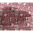 thumbnail image 5 of oneOone Viscose Chiffon Maroon Fabric Nostalgia Coffee Sewing Craft Projects Fabric Prints By Yard 42 Inch Wide-VA, 5 of 5