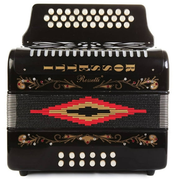 Rossetti 31 Button Accordion, Black