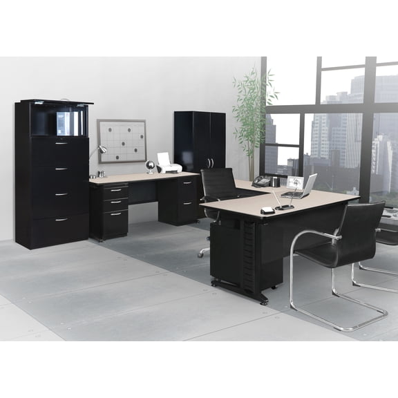 Regency Fusion 72" x 24" Double Pedestal Desk- Maple