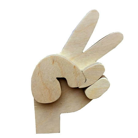 

Zlekejiko Interesting Shape Hook Gesture Home Into Log Decoration Home Decor