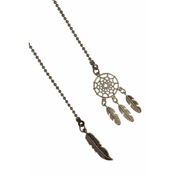 Dream Catcher Ceiling Light Fan Pull Chain Ornament Extender Silver