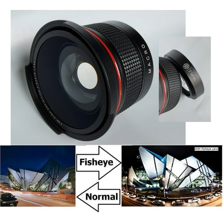 Super HD Fisheye Lens For Panasonic Lumix DMC-G2 DMC-G10K DMC-G7 DMC-G7K (52mm or 46mm Size Compatible)