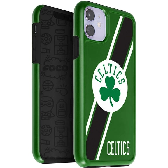 FOCO NBA Boston Celtics Dual Hybrid Case for iPhone 11 & XR (6.1")
