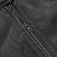 thumbnail image 6 of Daniel Smart Women’s Leather Jacket - Goatskin Motorcycle Leather Jacket with Scooter Collar Design & Multipurpose Pockets, 6 of 11