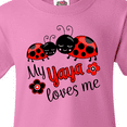 thumbnail image 4 of Inktastic My Yaya Loves Me with Cute Ladybugs Youth T-Shirt, 4 of 5