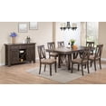thumbnail image 4 of Brown Wood Rectangle Dinette Dining Room Table With 18" Butterfly Extension Leaf, 4 of 4