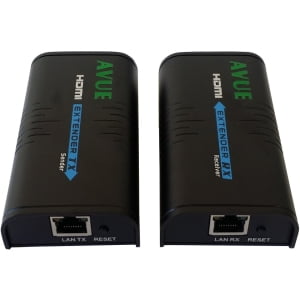 Avue HDMI Extender - HDMI-EC300 - 393.70 ft Range - 2 x Network (RJ-45) - 1 x HDMI In - 1 x HDMI Out - Full HD - 1920 x 1080 - Category 6 300FT BY CAT5E OR 400FT CAT 6