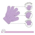 thumbnail image 4 of Motique Accessories Magic Knit Mitten Fingered Toddler Winter Gloves for Unisex-Lavender, 4 of 5