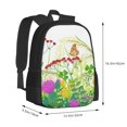 thumbnail image 2 of Daiia Plants and Insects Backpack for Men and Women -Durable Backpack Large Capacity, Water-Resistant Bag with Adjustable Straps and Laptop Compartment, 2 of 7