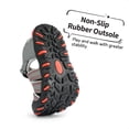 thumbnail image 3 of Sandalia deportiva cerrada para niños DREAM PAIRS gris y roja talla 1, 3 of 6