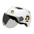 thumbnail image 1 of Casco infantil multiusos con protección solar, medio casco para niños, ideal para skateboarding y rock. Blanco, 1 of 8