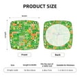thumbnail image 6 of Square Chair Cushions Cover, St Patrick's Day6 Elastic Office Chair Cover for Dining Chairs with Ties and Removable Cover, Desk Chair Seat Cushion Protectors set of 2, 6 of 7