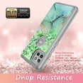 thumbnail image 6 of Moto One 5G Ace Case, Moto G 5G Case, Rosebono Hybrid Bling Glitter Sparkle Epoxy Graphic Marble Colorful Silicone Skin Cover Armor Case for Motorola One 5G Ace (Green Barble), 6 of 6