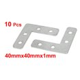 thumbnail image 4 of Uxcell 40mmx40mmx1mm Metal Flat L Shaped Corner Brace Angle Bracket Repair Plates 15mm Width 10Pcs, 4 of 4