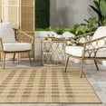 thumbnail image 5 of nuLOOM Sandee Casual Plaid Indoor/Outdoor Area Rug, 5' x 8', Beige, 5 of 9