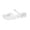 White, variant on Clear Jelly Slide Sandals for Women Slip On Closed Round Toe Mesh Hollow Flat Mary Jane Mules Beach Jellies Comfortable Buckle Strap Slippers Shoes Black Size 40