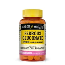 Mason Natural Iron Supplement Ferrous Gluconate 27 mg, 100 Tabs