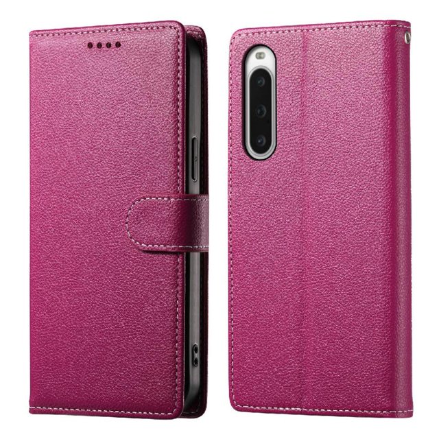 Case for FOXDOCK Sony Xperia 10 V Wallet Case – Premium Leather, 3 Card Slots, Shockproof Protection