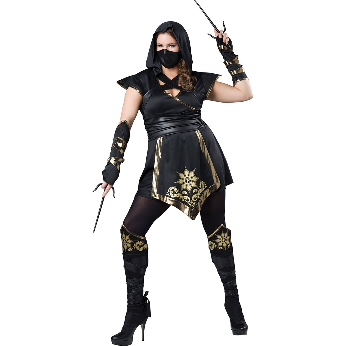 Plus Size Ninja's Mystique Costume