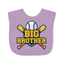 Inktastic Big Brother Baseball Boys Baby Bib