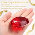 thumbnail image 3 of Pisapapeles de Diamante de Cristal Claro, 60mm(2.4") Diamante Artificial para Regalos de Cumpleaños, Fiestas de Boda (Rojo), 3 of 7