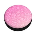 thumbnail image 3 of Gaeub Breast Cancer Pink Ribbons Awareness 14-17in Tire Cover, Spare Tire Cover, for Camper Caravan, Trailer, Car, Truck, SUV, Jeep - 15 inch, 3 of 9