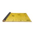 thumbnail image 2 of Ahgly Company Indoor Rectangle Solid Yellow Modern Area Rugs, 7' x 10', 2 of 4