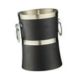 thumbnail image 3 of Cubo de hielo para bebidas, bañera para enfriar bebidas, Cubo de cerveza portátil, cubo de hielo aislado de 2L, bañera de Metal para bebidas para Negro Plata, 3 of 8