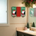 thumbnail image 3 of Serafina Home Christmas Kitchen Towels Set: Santa Claus and Tree, Green, 3 Count, 3 of 6
