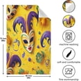 thumbnail image 3 of Coolnut Mardi Gras Carnival Mask Feathers Kitchen Dish Towel Set 4Pcs,Dishcloths Sets Fast Drying Kitchen Towels Tea Towels Gift Set for Drying Cleaning Cooking Baking331 Wash cloth, 3 of 7