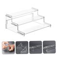 thumbnail image 4 of FUTUREORYY Display Stand 1 Set Clear Acrylic Tiered For Action Figure Shelf Handicraft Enthusiasts Desktop Organization, 4 of 8