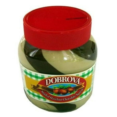 (3 pack) (3 Pack) Dobroba Swirled Hazelnut Chocolate Spread, 14.1 Oz