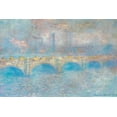 thumbnail image 2 of Monet, Claude 14x11 Gold Ornate Wood Framed with Double Matting Museum Art Print Titled - Waterloo Bridge I 1900, 2 of 4