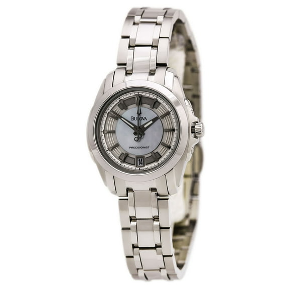 96M108 Women's Precisionist Longwood MOP Dial Steel Bracelet Watch