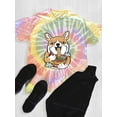 thumbnail image 3 of Corgi Eating Ramen Tie Dye Spiral Men -Image by Shutterstock, Male x-Large, 3 of 4