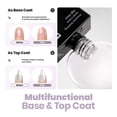thumbnail image 3 of Set de esmaltes de uñas Beetles Pearl White con base y capa superior 2 en 1, 3 of 6