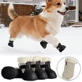 thumbnail image 1 of Bottes de Protection Toutes Saisons avec Semelles Coulissantes pour Marche en Plein Air Randonnée et Course - pour Chiens et Chats, 1 of 5