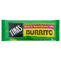 Tina's Beef & Bean/Green Chili Burrito, 4 oz