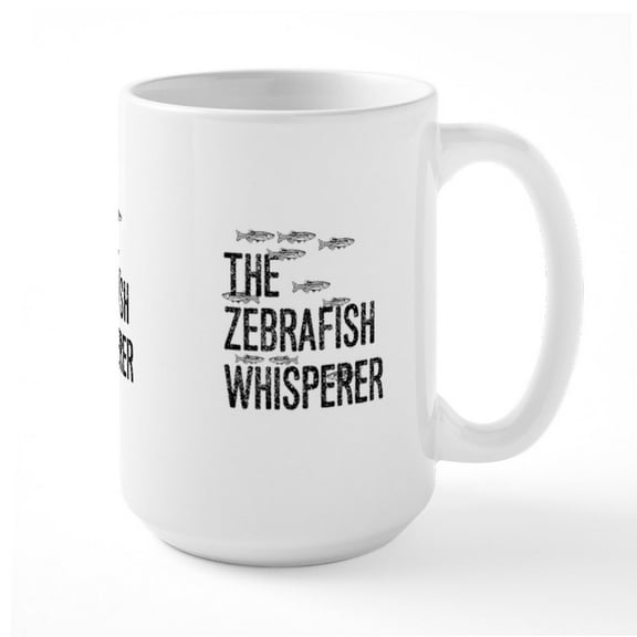 CafePress - Zebrafish Whisperer Mugs - 15 oz Ceramic Large White Novelty Mug