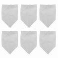thumbnail image 3 of 6 Piezas Bandanas para Mascotas en Blanco para SublimacióN Transferencia de Lavable DIY TriáNgulo Bufanda para Perro Baberos PañUelo para Perros Gatos, 3 of 8