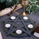 thumbnail image 2 of Rose Plate Retro Candlestick Ornaments, Five-Pointed Star Candlesticks, Tarot Ornaments, Resin Crafts, 2 of 5