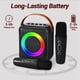 thumbnail image 5 of Micrófono Portátil de Audio Bluetooth Multifuncional Lámpara de LED Colorida Altavoz de Karaoke para el Hogar 2 Micrófonos, 5 of 5