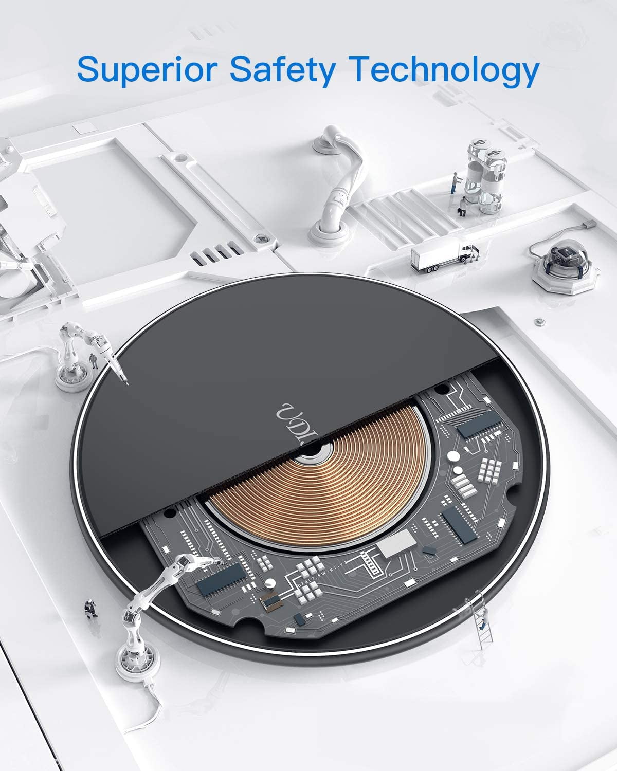 15W Wireless Charger Compatible With iPhone 16e/17e - Fast Charging Pad Slim Quick Charge