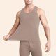 thumbnail image 1 of Camiseta de tirantes de cuello redondo para hombre, moda informal, cómoda, lisa, holgada, sin mangas, cuello redondo, sudaderas, blusa tipo pulóver, blusa de poliéster para hombre, 1 of 3